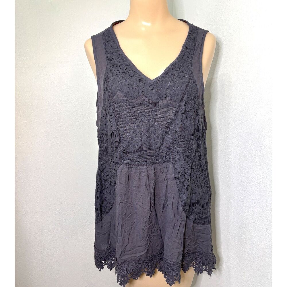 Womens Dark Fairy Grunge WhimsyGoth Tank Top Medium Cottage Coquette Indie